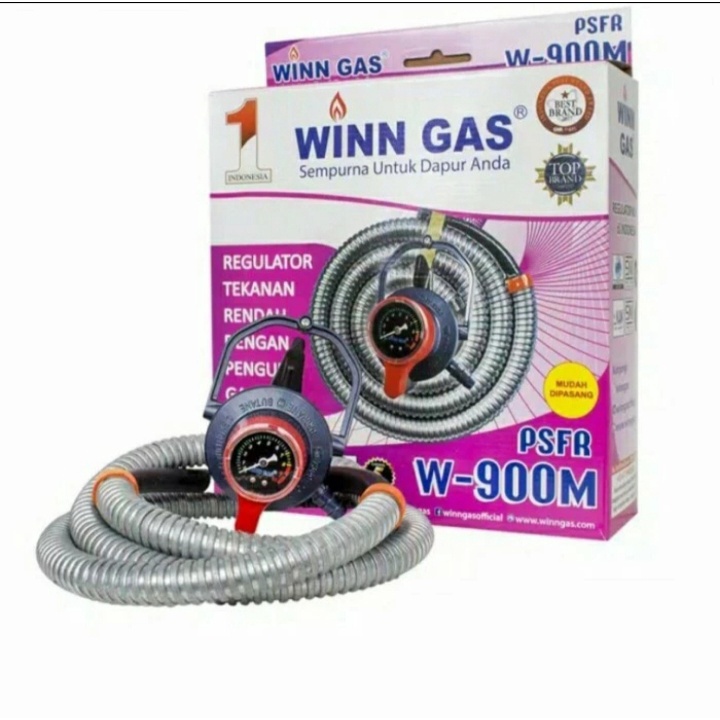 WINN GAS , SELANG PAKET REGULATOR ,REGULATOR PENGUNCI  PSFR W 900 M 100%ORIGINAL