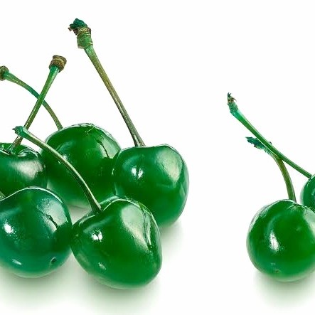 

GREEN Cherry Ceri Hijau Tangkai Batang Topping Cake Black Forest isi10