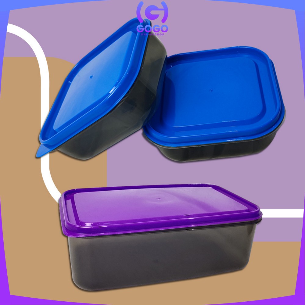 GOGO-C425 Toples Plastik Set isi 14pcs Smoke Sealware / Toples Kotak Snack Kontainer Makanan Food Storage Box BPA FREE