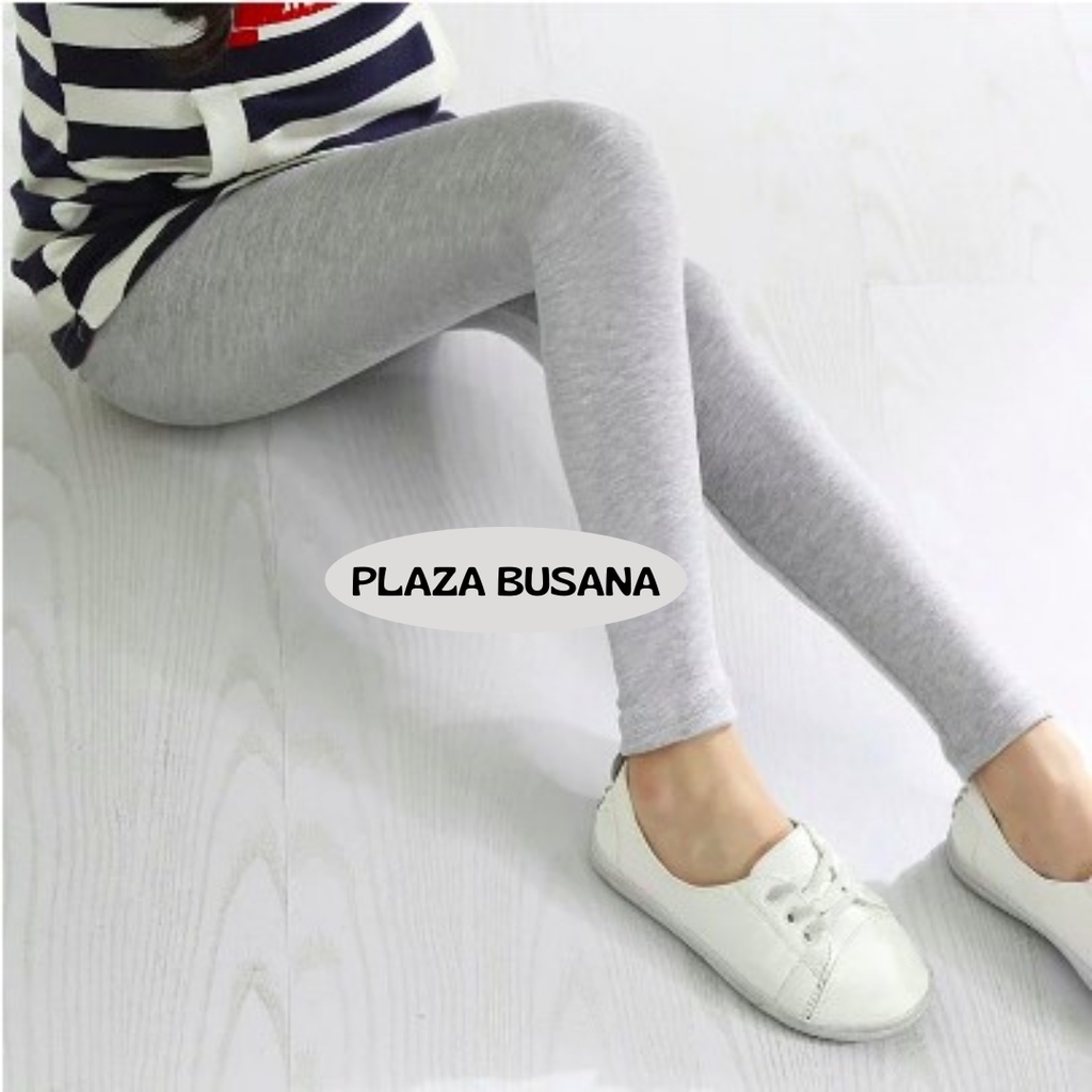 Legging Polos Anak Perempuan Bahan Rayon Premium Usia 2-14 Tahun Import