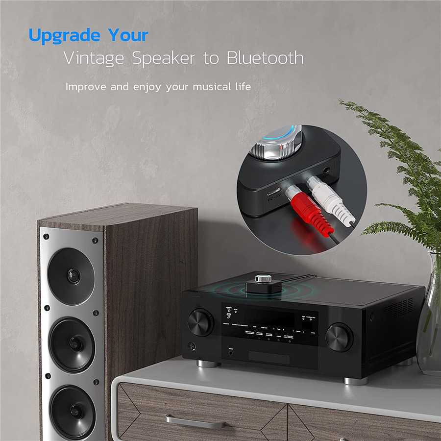 VIKEFON Wireless Audio Receiver Bluetooth 5.0 TF Card RCA AUX - C39 ( Al-Yusi )