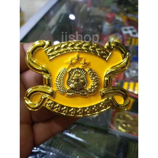 Emblem baret polisi polri shabara original