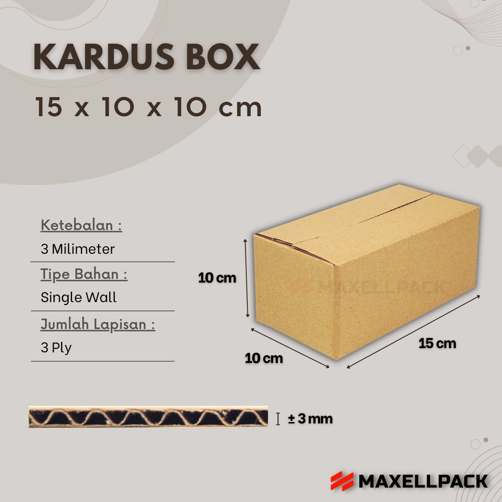 

Kardus Karton Box 15x10x10 CM Dus Packing Packaging Polos Baru
