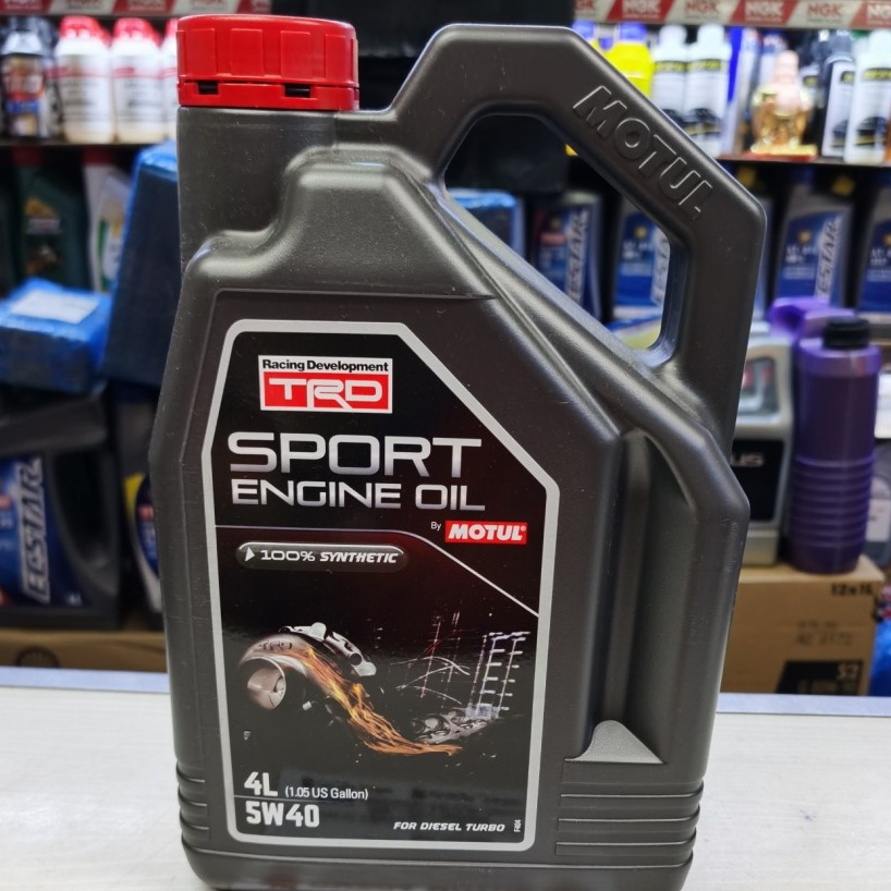 Oli Mobil DIESEL MOTUL SPORT ENGINE OIL TRD 5W40 FULL SYNTHETIC - 4 liter