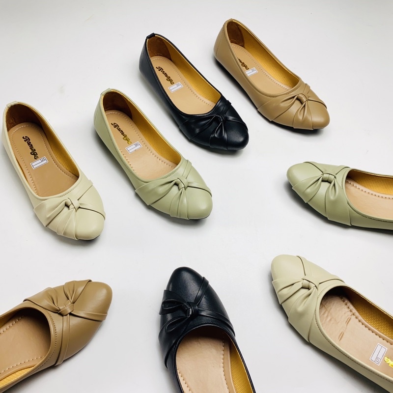 Sepatu Wanita Flat Shoes Ramage  Sol Karet Lentur tidak Licin