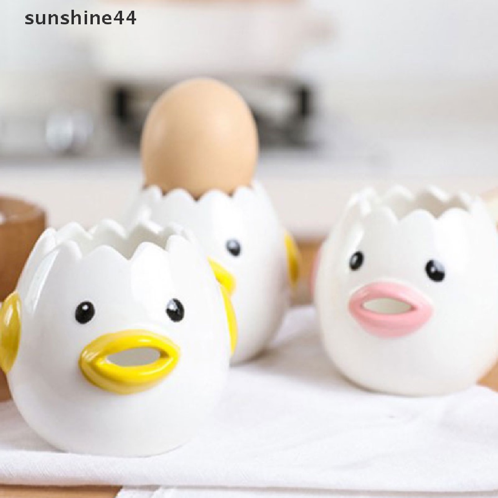 Sunshine Alat Pemisah Putih Dan Kuning Telur Desain Kartun Ayam Bahan Keramik