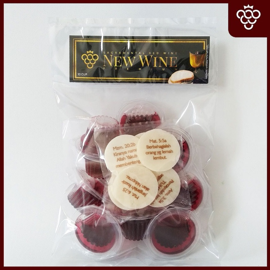 

Minuman Perjamuan Gereja Premium Isi 10 + Hosti Ayat