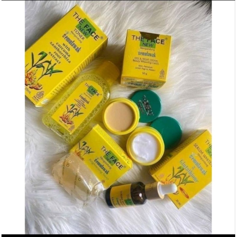 THE FACE TEMULAWAK BPOM ORIGINAL TIDAK ORI UANG KEMBALI 100% / PAKET TEMULAWAK 5IN1 ORIGINAL