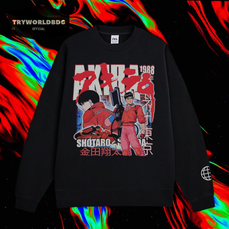 TRYWORLDBDG OFFICIAL "AKIRA" CREWNECK | SWEATER | HOODIE | ANIME | SHOTARO HOMAGE TEE