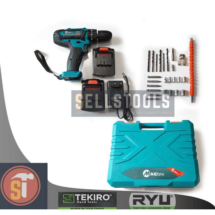 MESIN BOR BATERAI TEMBOK CORDLESS DRILL 32V SH190 MAILTANK