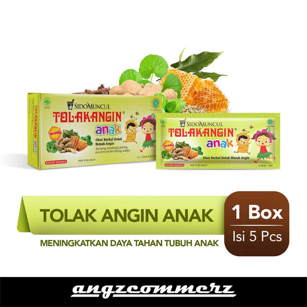 

Sidomuncul Tolak Angin Cair Anak 5 Sachet