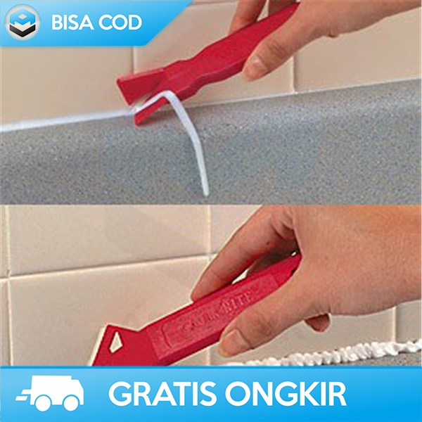 ALAT PEMBERSIH LEM SILIKON SCRAPER LEM UNTUK DINDING DAN KERAMIK 2IN1