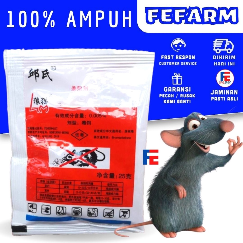 PEMBASMI TIKUS RACUN SUPER AMPUH FEFARM