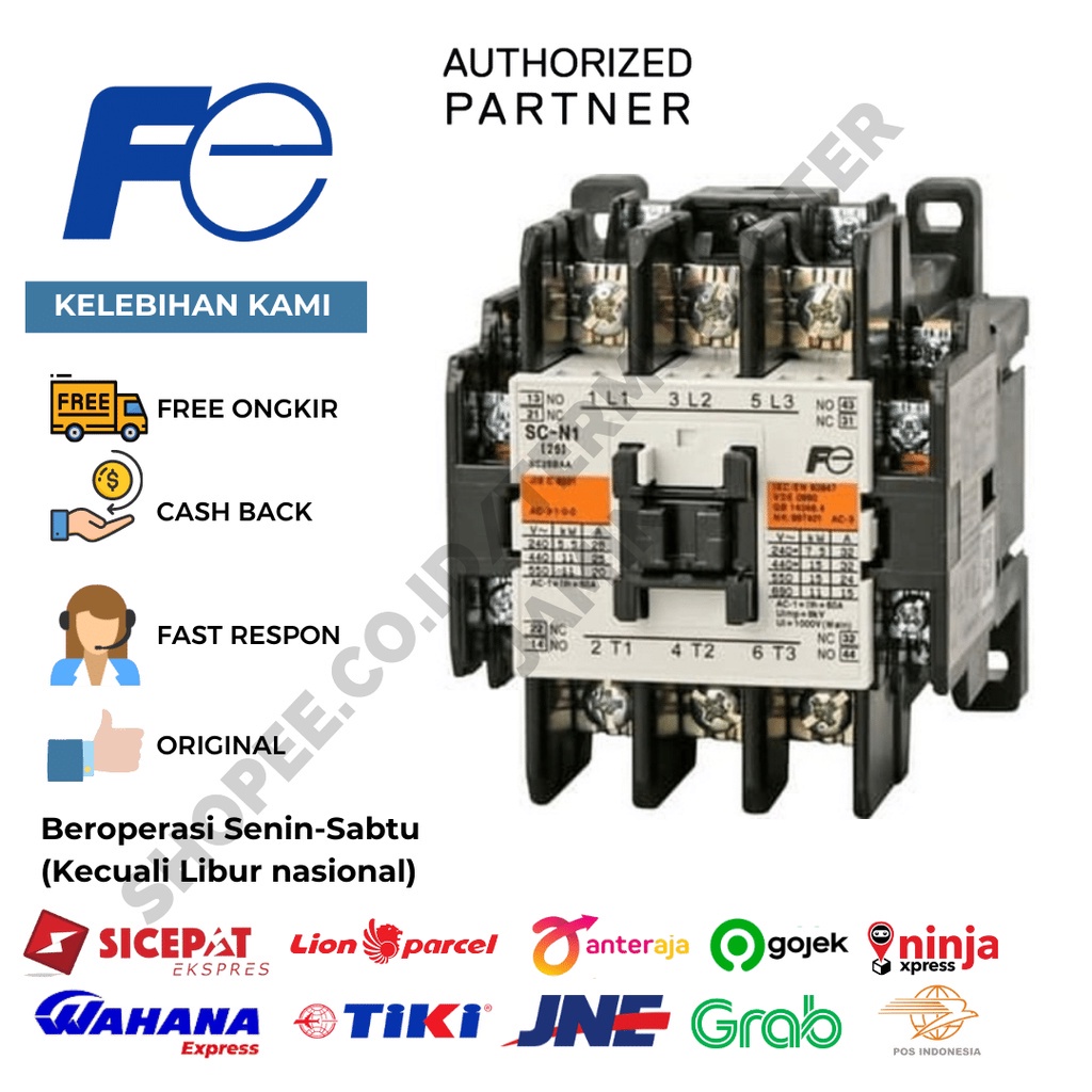 Fuji Contactor 3Phase  32A 15kW SC-N1