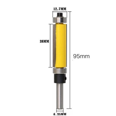 Mata Profil trim Router Bit Double Bearing as 1/4&quot; blade 38mm -2RB1