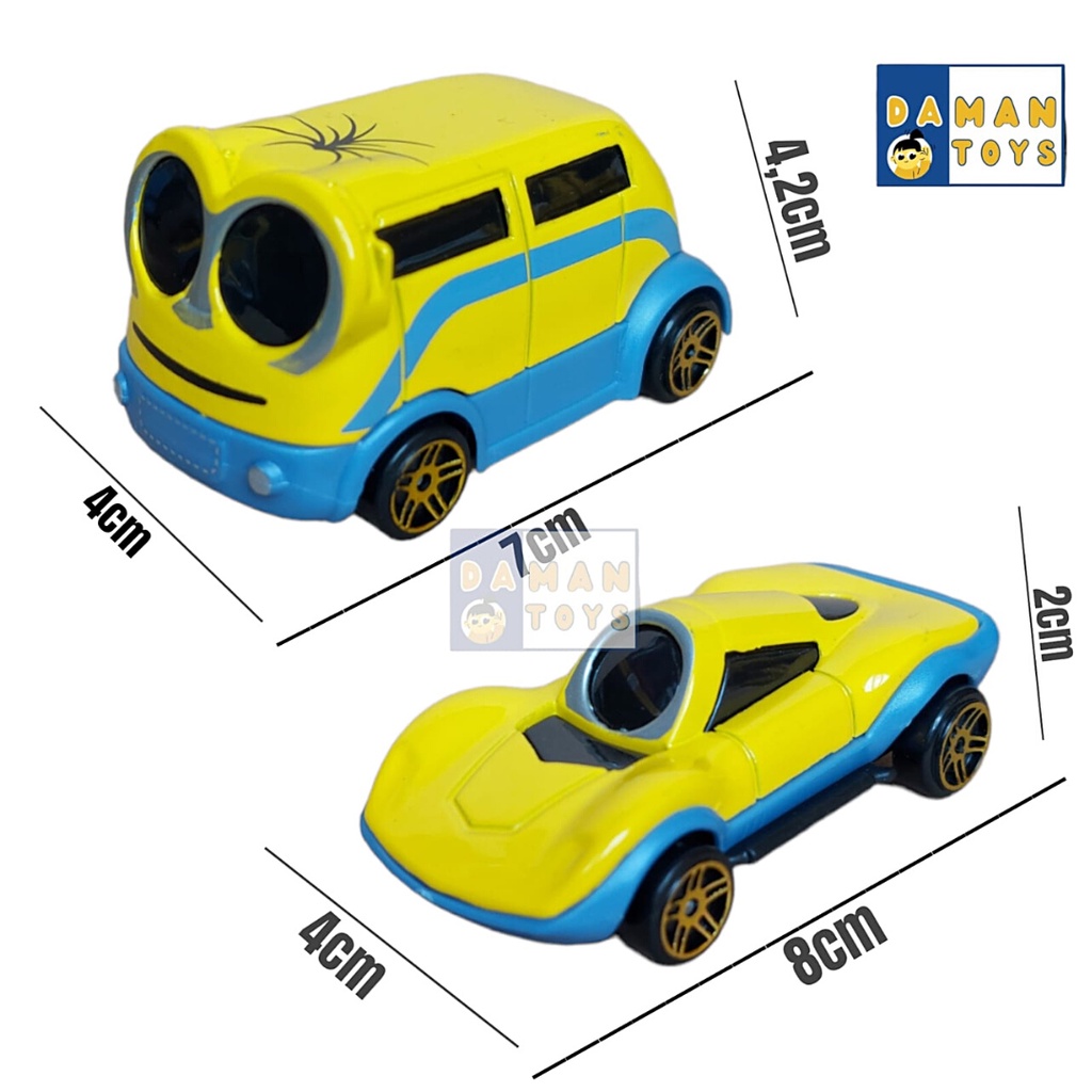 Mainan Diecast Mobil Minion Miniatur Minions Truk Truck Otto Bob Gru