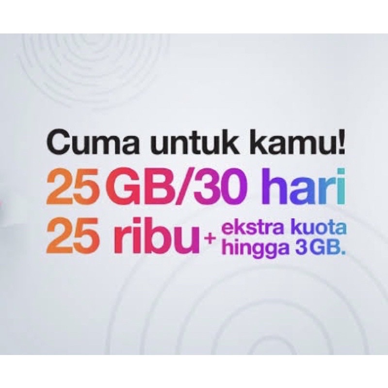 PAKET TRI 3 THREE 22GB 52GB UNLIMITED YOUTUBE 24 jam 30 hari  || 50 GB  24JAM
