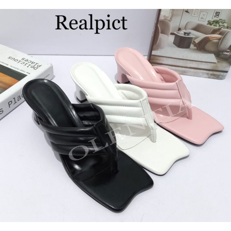 Sandal Wanita sandal Heels 5cm model jepit YY 13