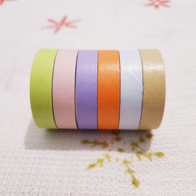 

RANDOM 1 pcs washi tape polos | selotip warna polos