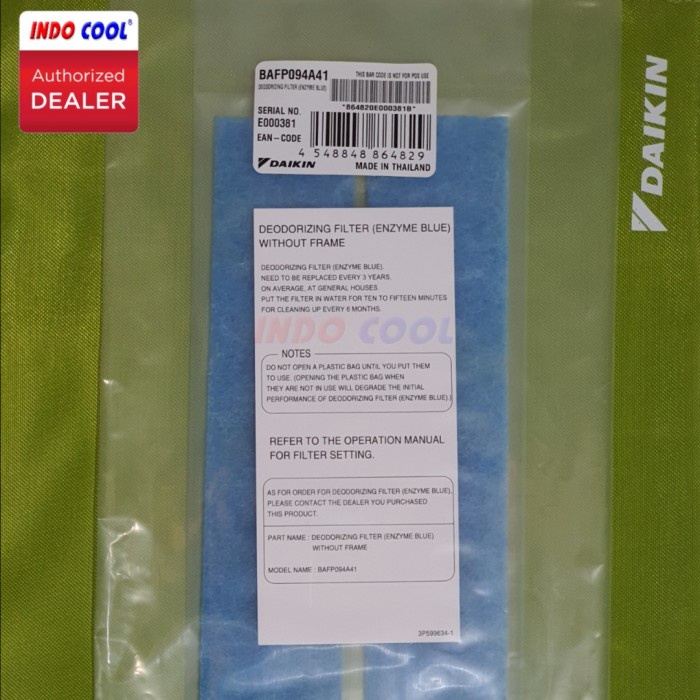 DAIKIN FILTER AC ENZYME BLUE