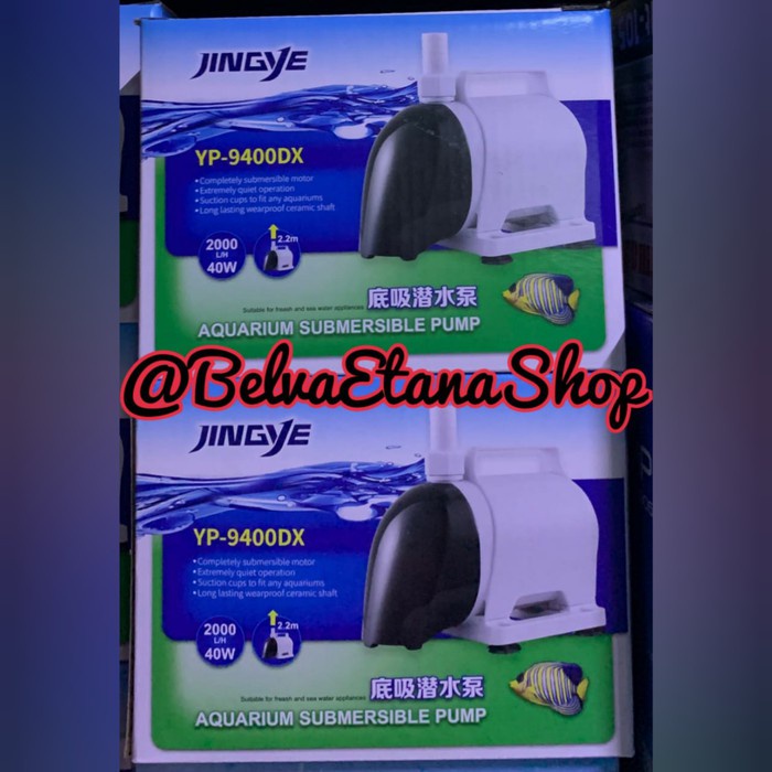 JINGYE YP-9400DX Pompa Air Celup Aquarium Submersible Pump 40 Watt