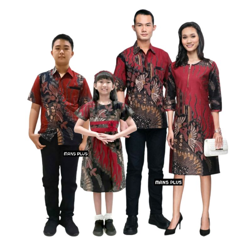 Couple Batik Dress Jumbo Big Size 4L-5L Batik Pasangan Sarimbit Keluarga Family Set Seragam VVK