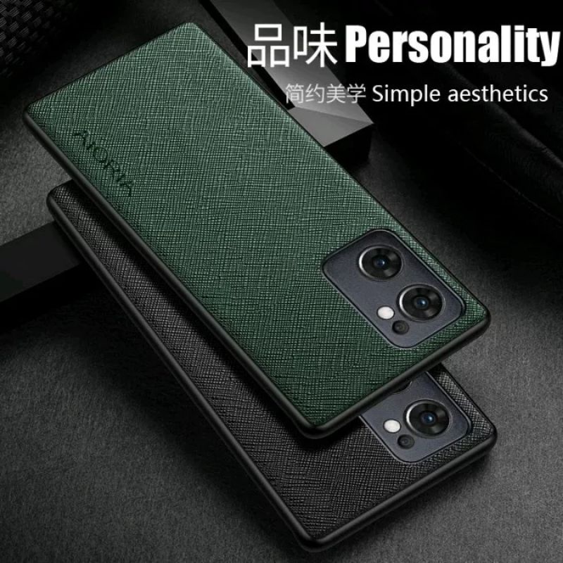 OPPO RENO 8 4G  RENO 8T 4G/5G / RENO 8 5G / RENO 8 PRO 5G COVER SOFT CASE CANVAS CROSS PATTERN AIORIA SILIKON SOFTCASE - RENO 8 4G BLACK