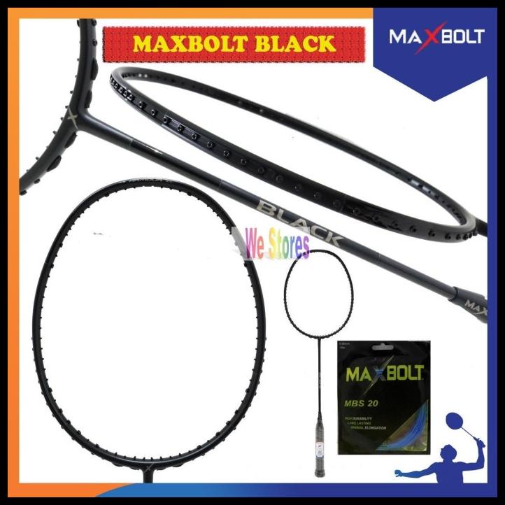 Maxbolt Red / Metal / Black Raket Badminton Maxbolt Red Metal Black