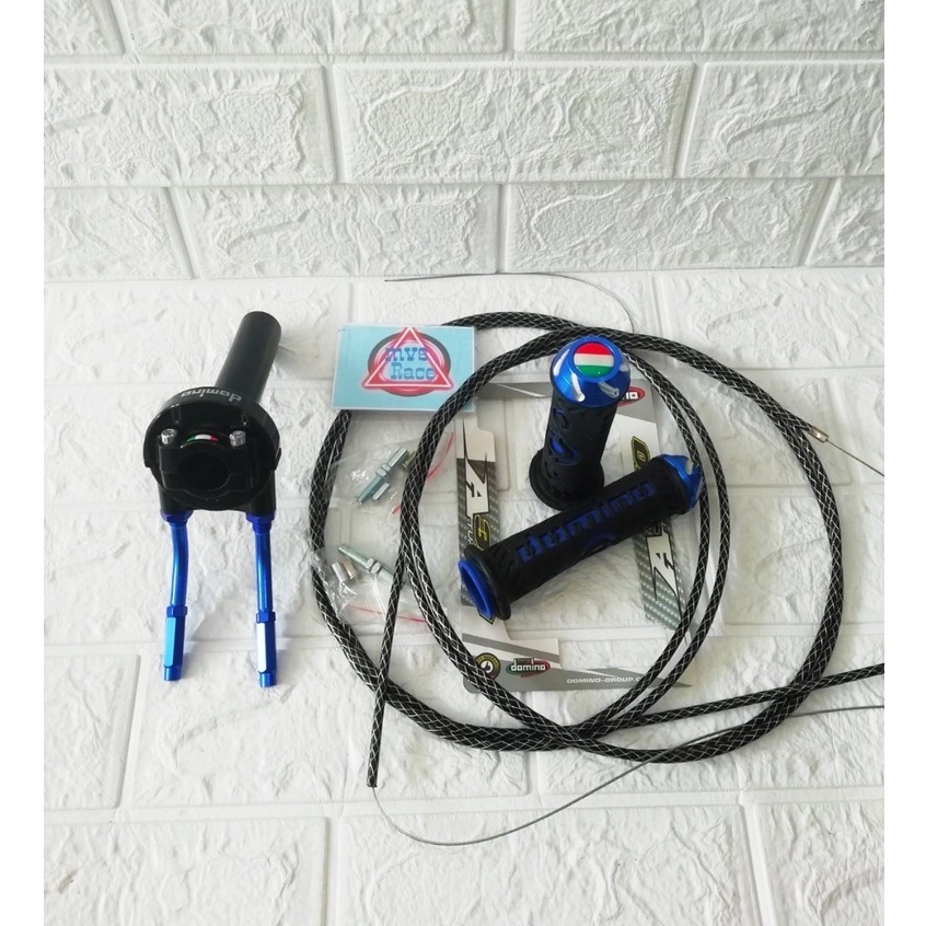 Gas Spontan 2 kabel + Handgrip jalu + 2 kabel Gas Serat Carbon = Beat Esp, Mio M3, Mio J, Beat stree