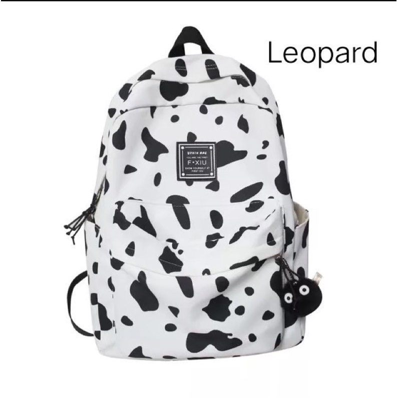 Morisaikibag - Tas Ransel Motif Leopard Lucu/Tas ransel Terbaru/tas sekolah perempuan