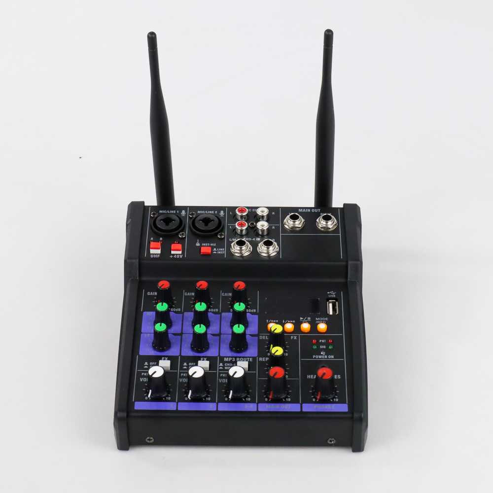 TKL Audio Console Karaoke DJ KTV Mixer 4 Channel with 2 Mic - TKR2 ( Al-Yusi )