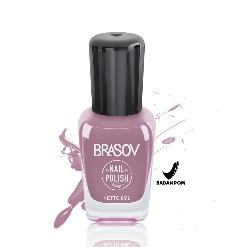 Kutek Brasov Nude No 80 Halal Murah 8ml | Cat Kuku Nail Polish 8ml BPOM