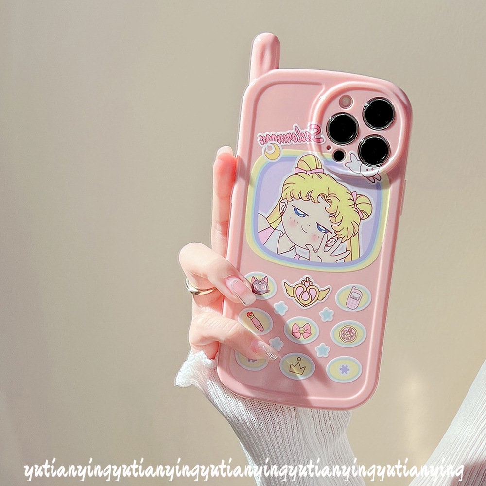 Soft Case Hp Gambar Sailor Moon Model Jepang / Retro Untuk IPhone 11 / 12 / 13 / 14pro MAX / XR / 7 / 8plus / X / XS MAX / SE