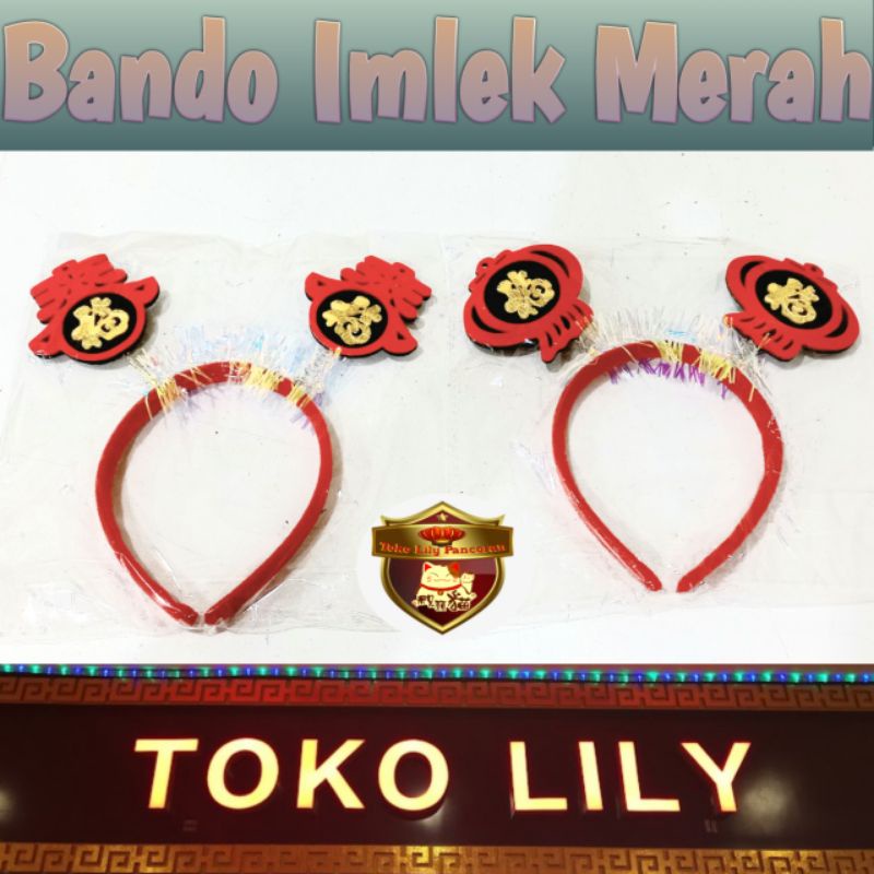 Bando Imlek Sincia Huanzhu / Bando Princess Imlek / Hiasan Rambut Imlek