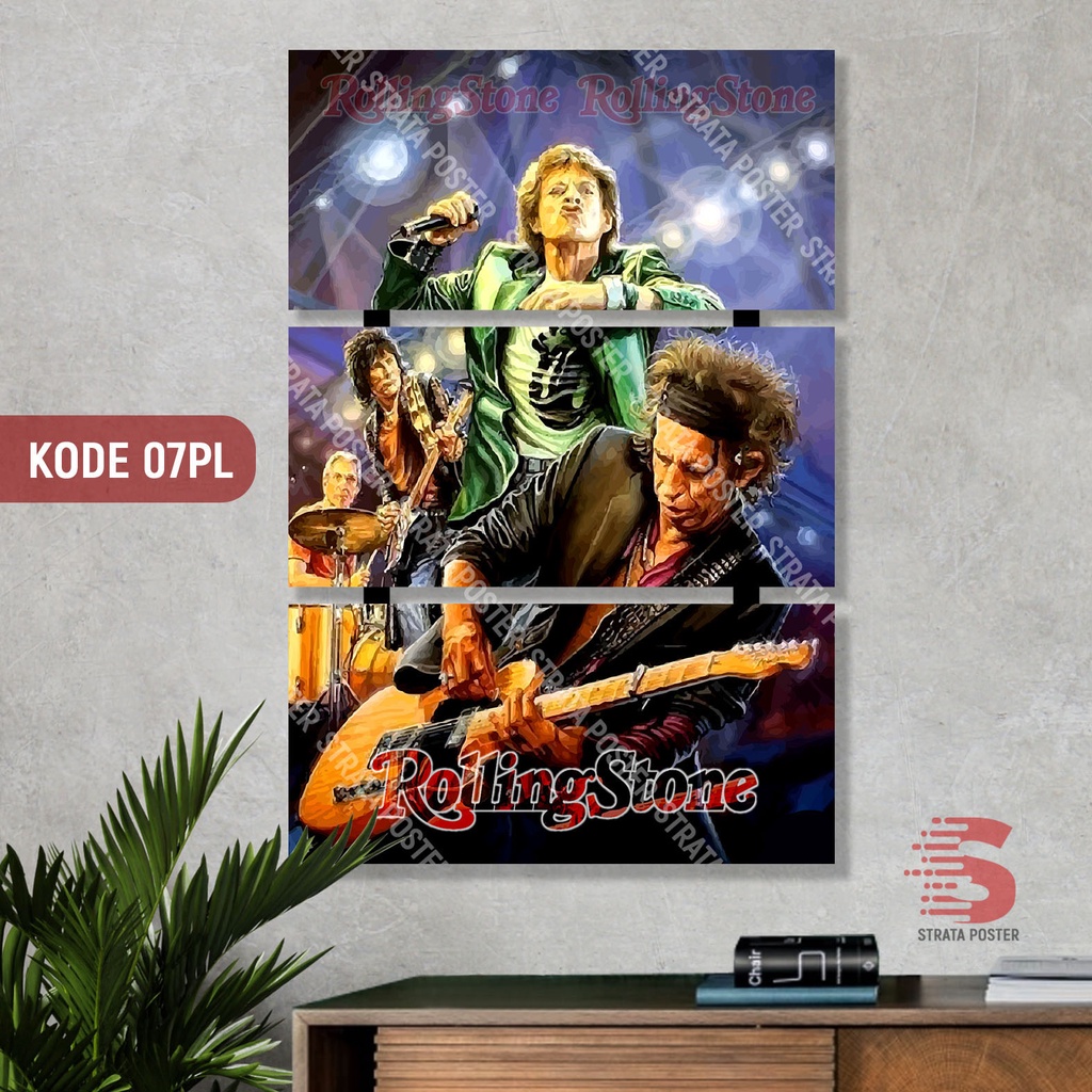 Poster band musik Hiasan dinding kayu Dekorasi ruangan Wall decor Poster Puzzle