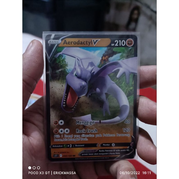 kartu pokemon bahasa Indonesia aerodactyl v