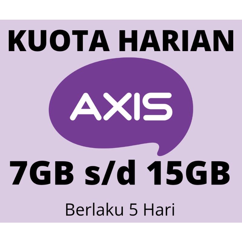 AXIS KUOTA 7GB - 15 GB 5 HARI
