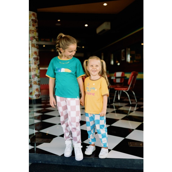 BOHOPANNA Khai 1-10 Tahun Khai Top Atasan Anak Motif / Khai Pants Celana Jogger Anak Unisex CBKS