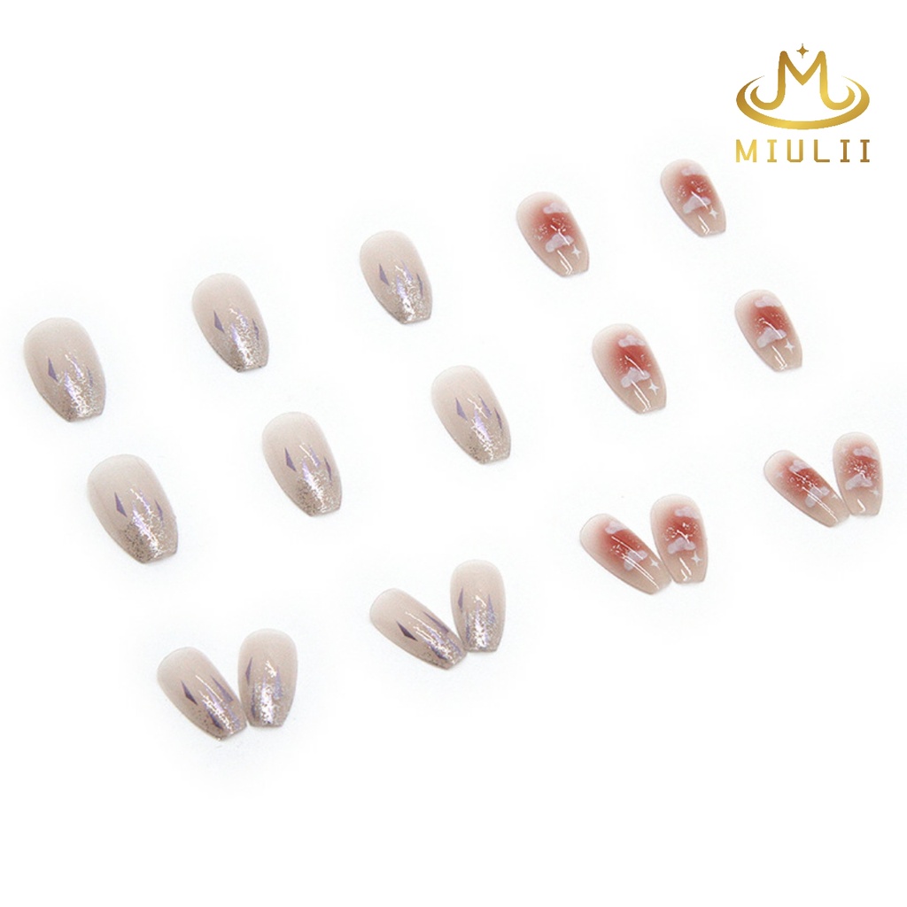MIULII / KUKU PALSU   A0581  / 24PCS / 3D / NAIL ART / PREMIUM / CUTE / FREE LEM JELLY / KUTEK