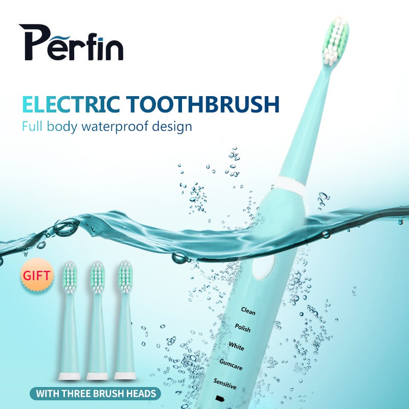 Perfin PC01 Sikat Gigi Elektrik Electric Toothbrush Waterproof IPX7