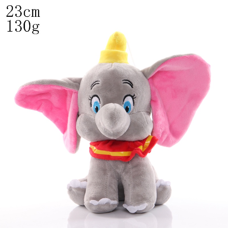 Mainan Boneka Stuffed Plush Dumbo Kartun Gajah 23cm 13cm Untuk Hadiah Ulang Tahun