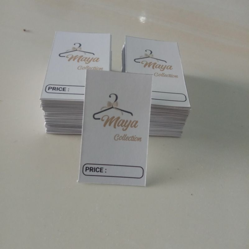 

hang tag ukuran 5x9 hangtag custom hangtag baju