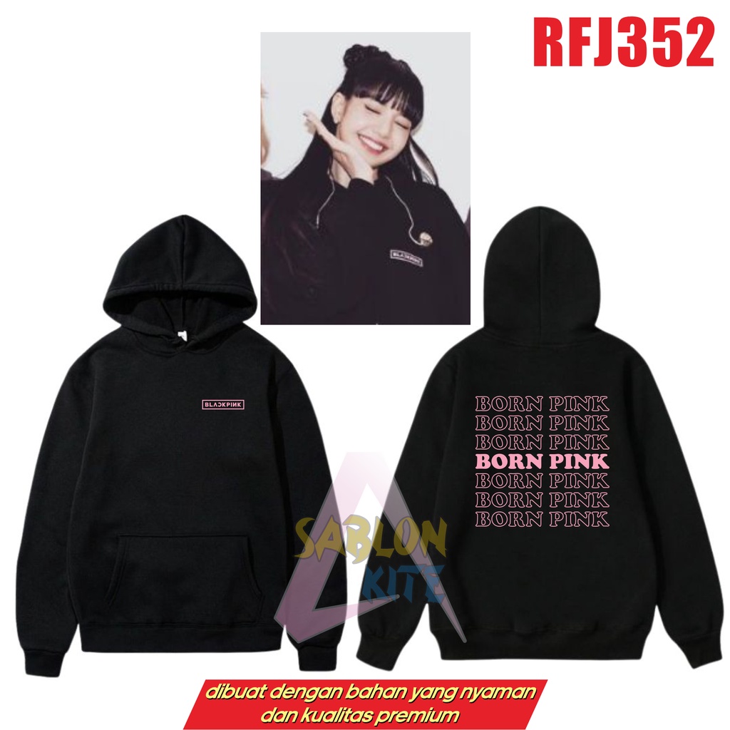 GRATIS FOTOCARD!!! HOODIE KPOP BORN PINK RFJ352