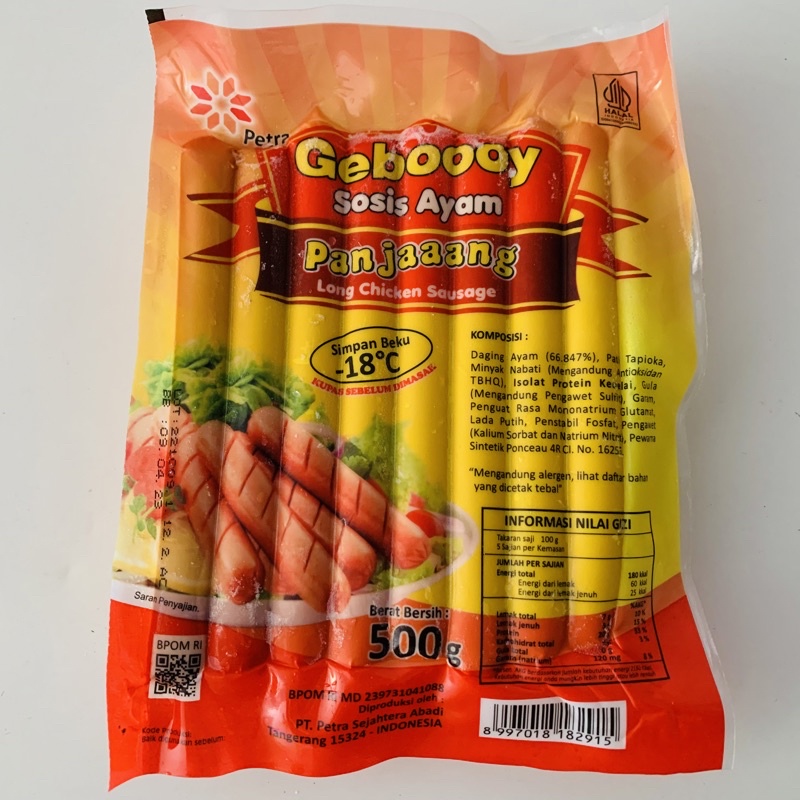 

Sosis Ayam geboyku Coklat 500gr