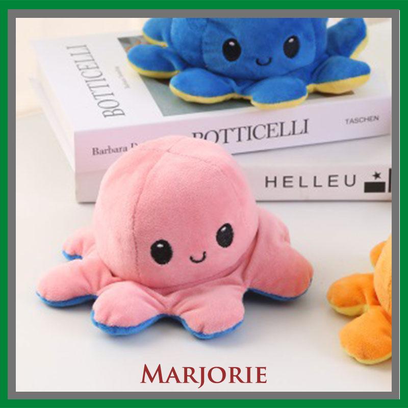Boneka Reversible Octopus Cumi Gurita Warna Bolak Balik Soft Yelvo  -MJD