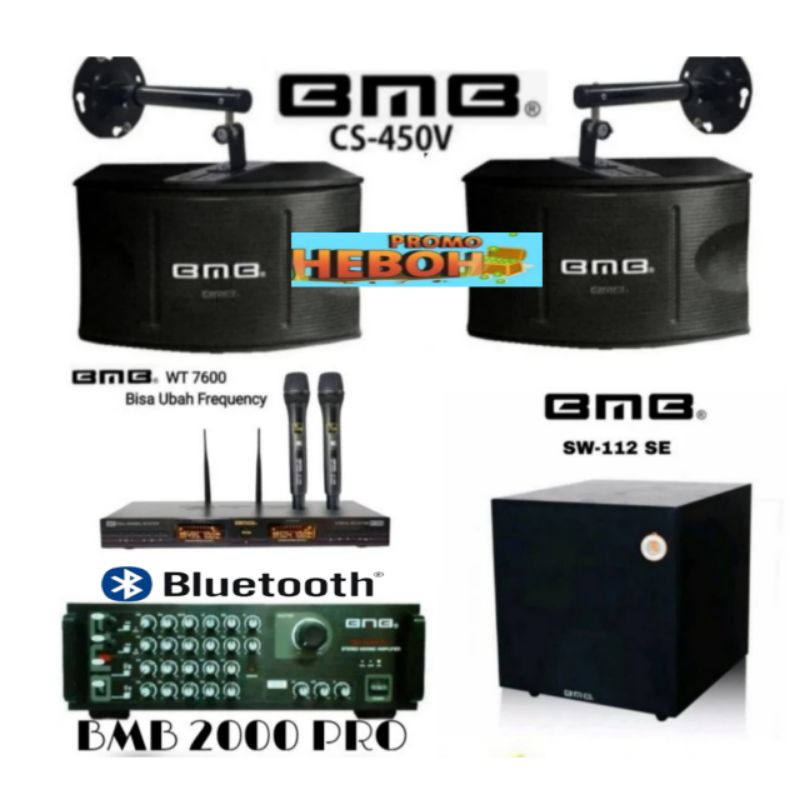 Paket sound system karaoke BMB Produk terbaik, garansi resmi 3 Tahun.