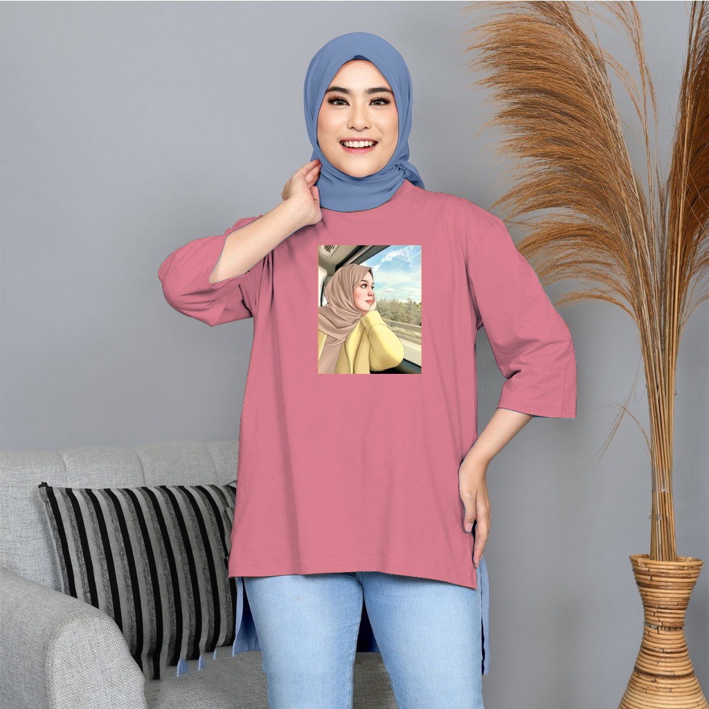 FC - TUNIK BASIC OVERSIZE WANITA HIJAB'S VARIASI 0130 DTF