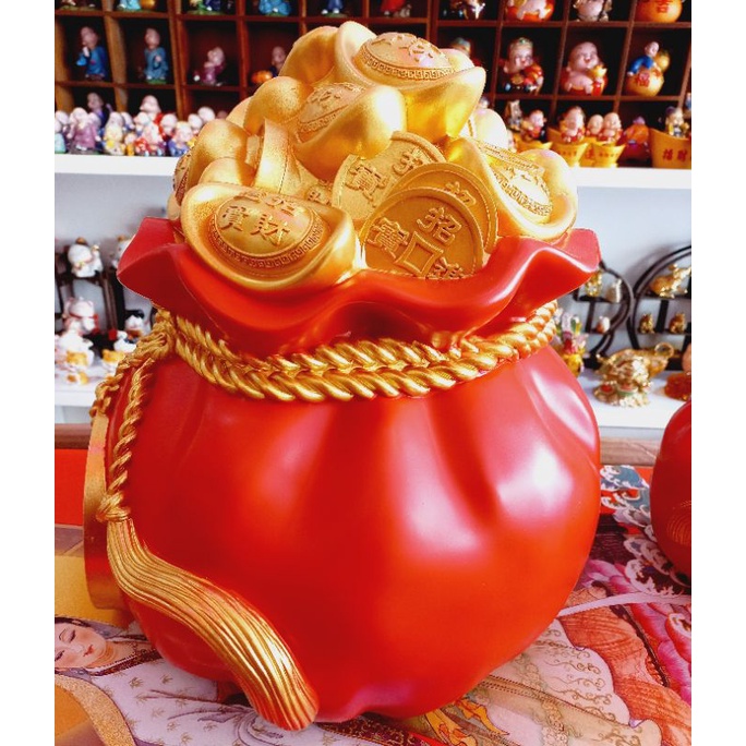 Figurine Imlek Cipauben / Pajangan Red Money Bag / Dekorasi Imlek