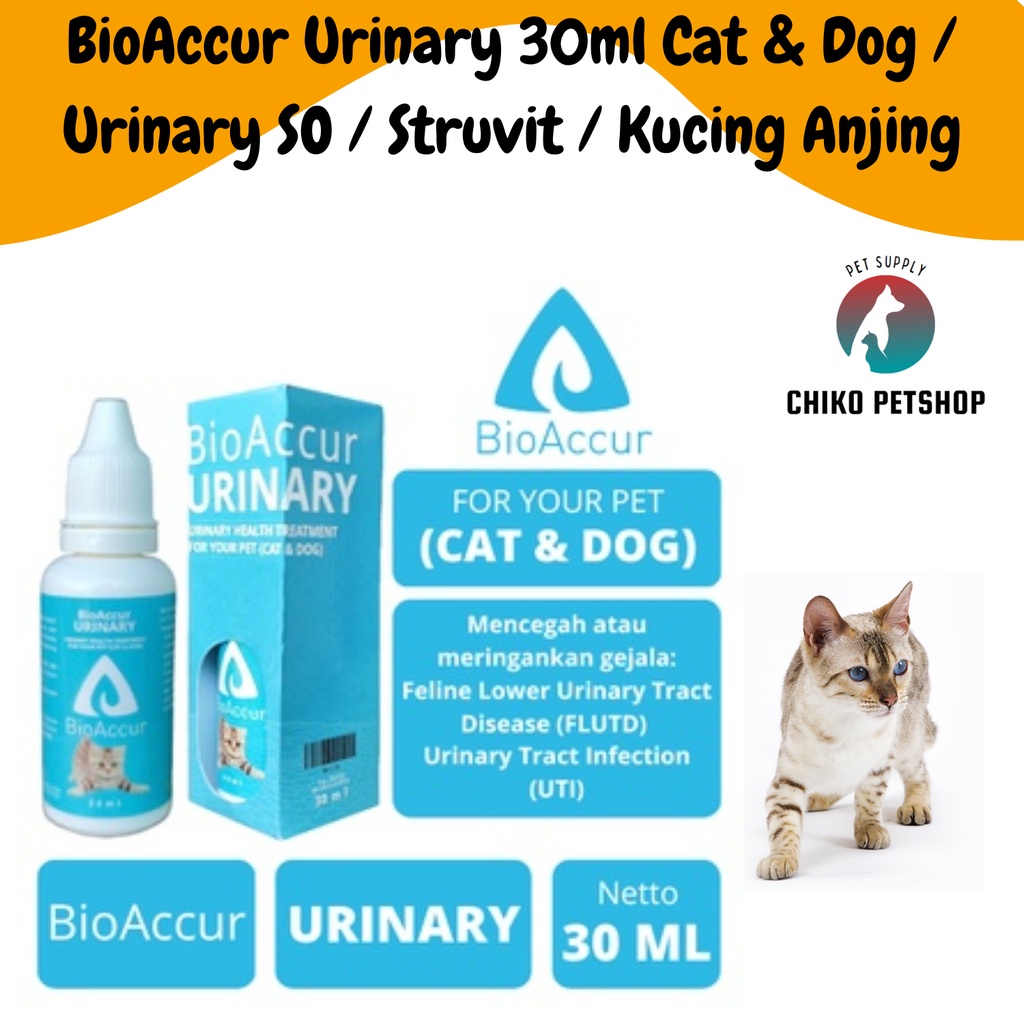 BioAccur Urinary 30ml Cat &amp; Dog / Urinary SO / Struvit / Kucing Anjing