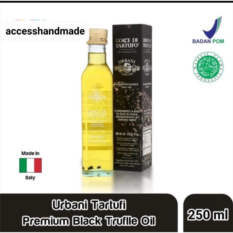 

Urbani Tartufi Black Truffle Olive Oil 250ml 500ml minyak jamur import